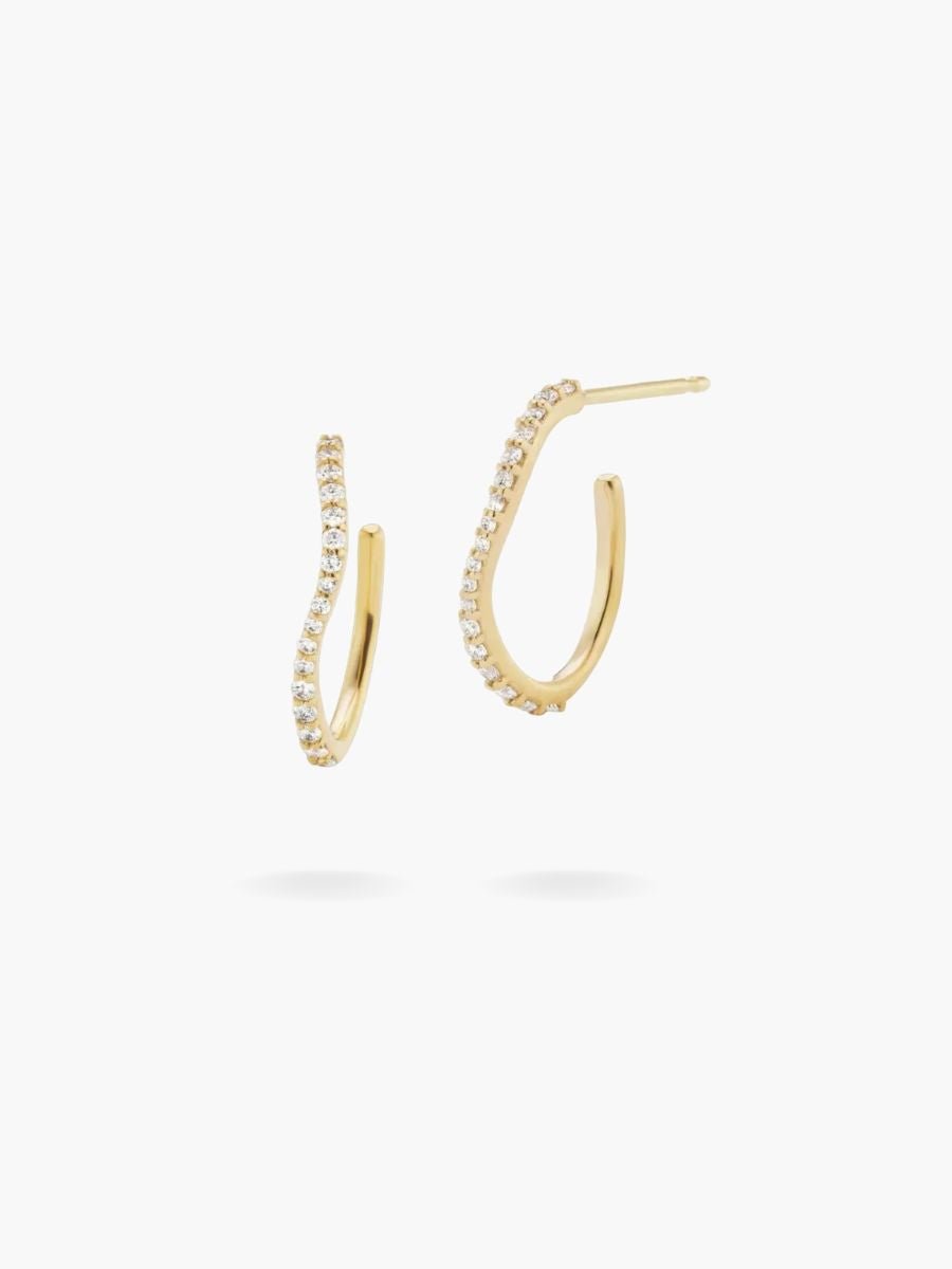 BOUCLE PAVÉE GOLD - ZEYNE STUDIO