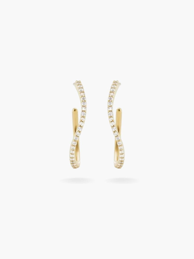 BOUCLE PAVÉE GOLD MAXI - ZEYNE STUDIO