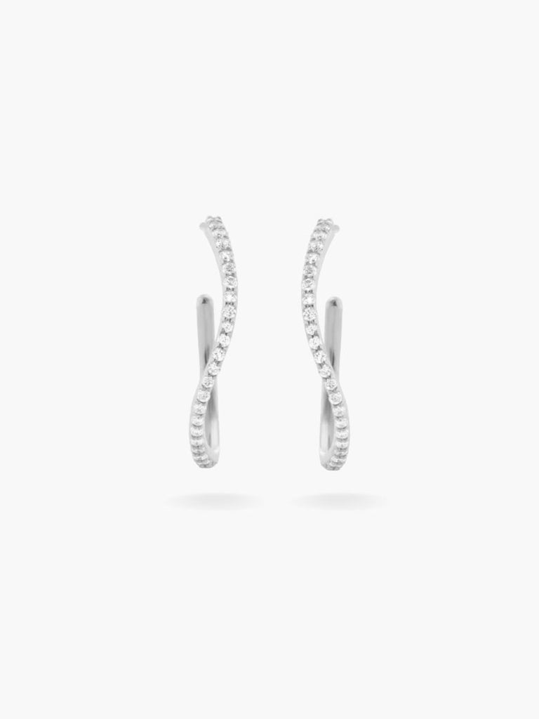BOUCLE PAVÉE SILVER MAXI - ZEYNE STUDIO