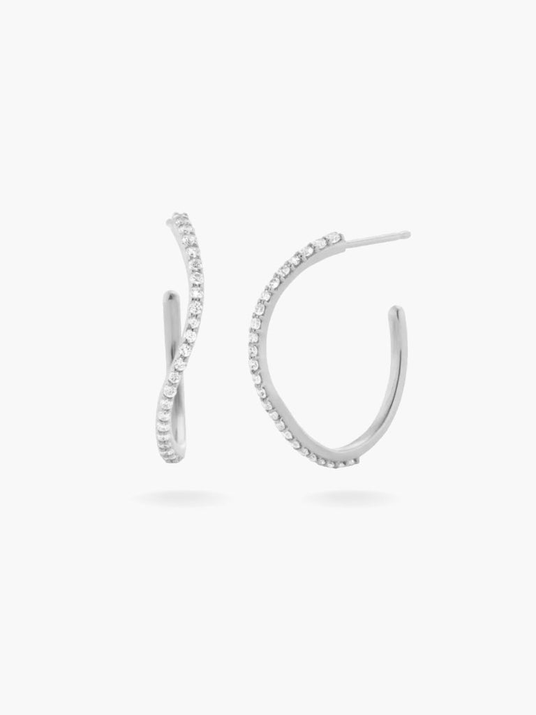 BOUCLE PAVÉE SILVER MAXI - ZEYNE STUDIO